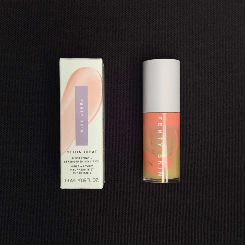 FENTY Melon Treat Sheer Hydrating + Strengthening Lip Oil – Full Size .19 oz